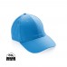 Impact 6 panel 280gr Recycled cotton cap with AWARE™ tracer, tranquil blue