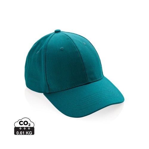 Impact 6 Panel Kappe aus 280gr rCotton mit AWARE™ Tracer, verdigris Impact 6 Panel Kappe aus 280gr rCotton mit AWARE™ Tracer, verdigris