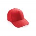 Impact AWARE™ 5 panel 280gr recycled katoenen cap, luscious red
