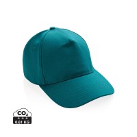 Impact AWARE™ 5 panel 280gr recycled katoenen cap, verdigris