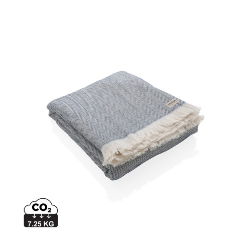 Ukiyo Hisako AWARE™ 4 Seizoenen Deken/Handdoek 100x180, donkerblauw
