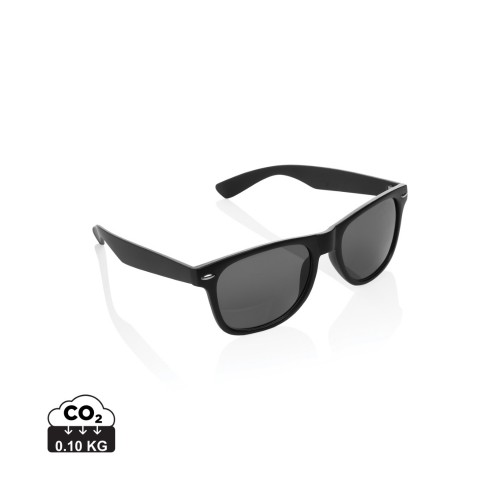 GRS recycled PC plastic sunglasses, black