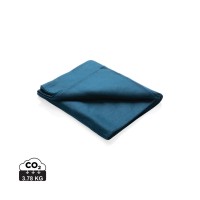 Fleecedeken in etui, donkerblauw