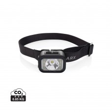 Gear X RCS replastic heavy duty oplaadbare hoofdlamp. zwart, grijs