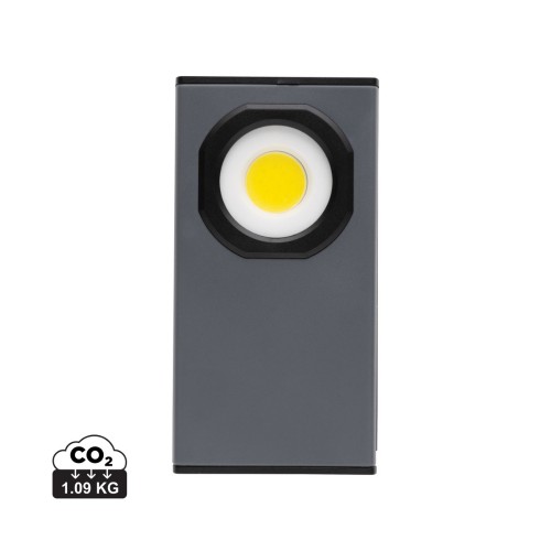 Gear X RCS rplastic USB-oplaadbaar zakformaat werklamp. grijs, zwart