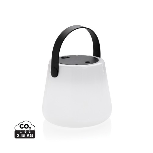 SolarGlow Außenleuchte aus RCS rec. Kunststoff mit USB-Lampe, weiß SolarGlow Außenleuchte aus RCS rec. Kunststoff mit USB-Lampe, weiß