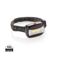 COB hoofdlamp, zwart