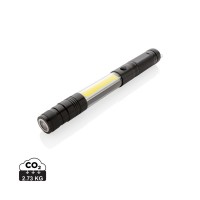 Große Teleskop-Leuchte mit COB, schwarz