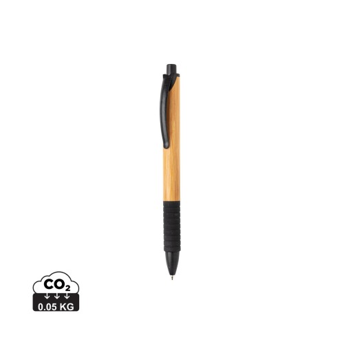 Bamboo & wheat straw pen, black