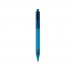 GRS RPET X8 transparante pen, blauw
