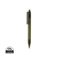 GRS RPET X8 transparante pen, groen