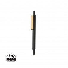 GRS RABS pen met bamboe clip, zwart