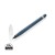 Aluminium inktloze pen met gum, blauw