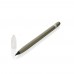 Aluminium inkless pen with eraser, green