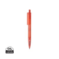 X3 GRS recycled PC plastic pen frosted, red