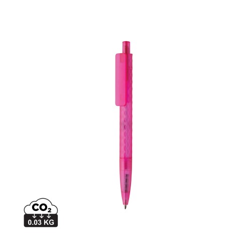 X3 GRS recycled PC plastic pen frosted, pink