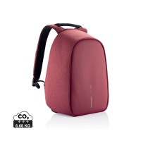 Bobby Hero Regular. anti-diefstal rugzak. rood, zwart