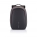 Bobby Hero Small Anti-Diebstahl-Rucksack. anthrazit, grau