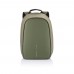Bobby Hero Small Anti-Diebstahl-Rucksack. grün, schwarz