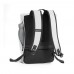 Urban Water Resistant Flap-top Backpack. off white, black