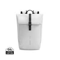 Urban waterbestendige flap-top rugzak. gebroken wit, zwart