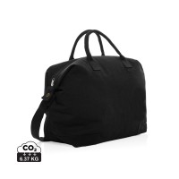 Kezar AWARE™ 500 gsm recycled canvas deluxe weekend bag, black