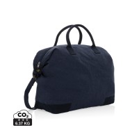 Kezar AWARE™ 500 gsm recycled canvas deluxe weekend bag, navy