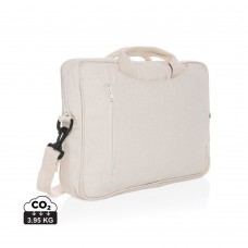 Laluka AWARE™ recycled cotton 15.4 inch laptop bag, off white