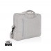 Laluka AWARE™ gerecyclede katoenen 15.4 inch laptoptas, grijs