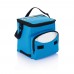 Foldable cooler bag. blue, silver