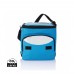 Foldable cooler bag. blue, silver