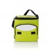 Foldable cooler bag. green, silver