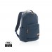 Impact AWARE™ 16 oz. recycled canvas laptop rugzak, blauw
