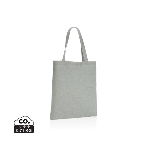 Impact AWARE™ gerecycled katoenen draagtas 145gsm, grijs