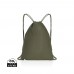 Impact AWARE™ recycled cotton drawstring backpack 145g, green