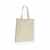Impact AWARE™ gerecycled katoenen draagtas met bodem 145gsm, gebroken wit