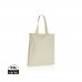 Impact AWARE™ gerecycled katoenen draagtas met bodem 145gsm, gebroken wit
