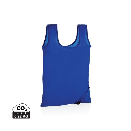 Impact AWARE™ RPET 190T foldable shopper, blue