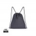 Impact AWARE™ Rucksack aus recyceltem Denim mit Kordelzug, blau