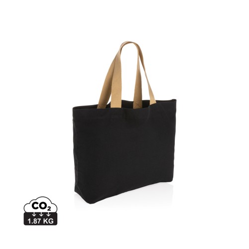 Impact Aware™ 240g/m² große Tasche aus rCanvas. ungefärbt, schwarz Impact Aware™ 240g/m² große Tasche aus rCanvas. ungefärbt, schwarz