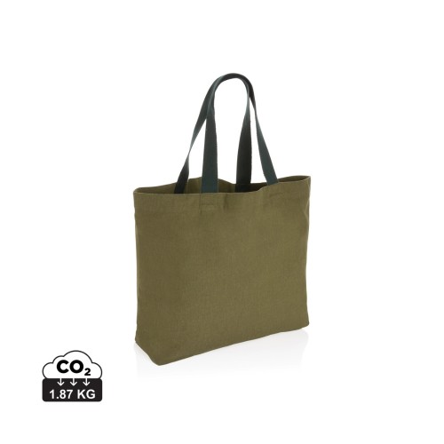 Impact Aware™ 240 gsm rcanvas large tote undyed, green
