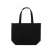 Impact Aware™ 240 gsm rcanvas shopper w/pocket undyed, black