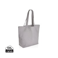 Impact Aware™ 240 gsm rcanvas shopper w/pocket undyed, grey