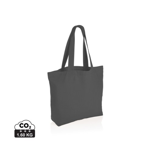 Impact Aware™ 240g/m² rcCanvas Shopper + Tasche. ungefärbt, anthrazit Impact Aware™ 240g/m² rcCanvas Shopper + Tasche. ungefärbt, anthrazit