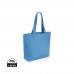 Impact Aware™ 240 gsm rcanvas shopper w/pocket, tranquil blue Impact Aware™ 240 gsm rcanvas shopper w/pocket, tranquil blue