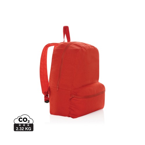 Impact Aware™ 285 gsm rcanvas backpack, luscious red