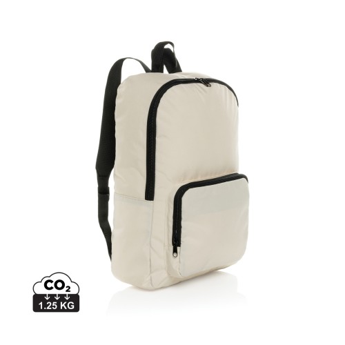 Dillon AWARE™ RPET foldable classic backpack, off white