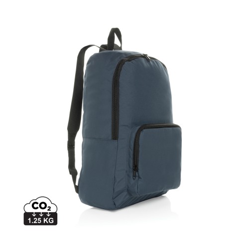 Dillon AWARE™ RPET opvouwbare klassieke rugzak, donkerblauw