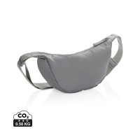 Crescent AWARE™ RPET halve maan sling bag, zilvergrijs