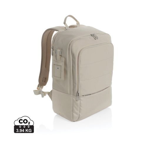 Armond AWARE™ RPET 15.6 inch deluxe laptop backpack, beige